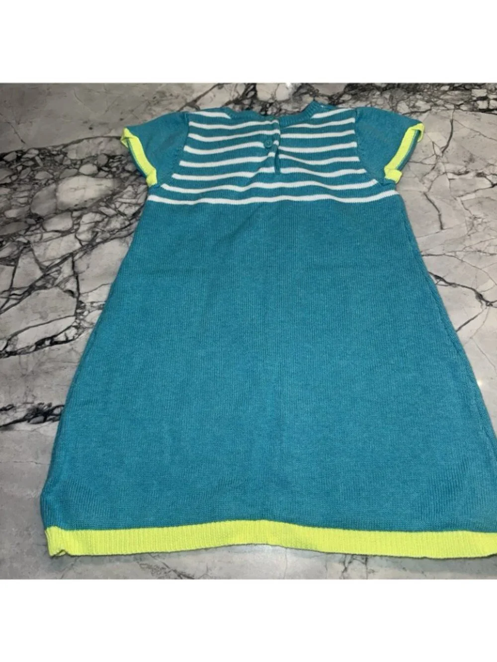 Gymboree 18-24 Months Baby Girls Bird Teal Sweater Dress